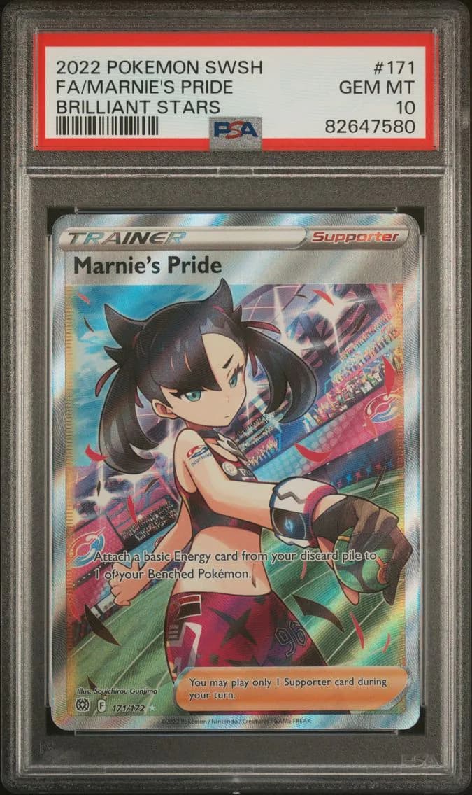 Marnie's Pride, Sword & Shield Brilliant Stars, PSA 10