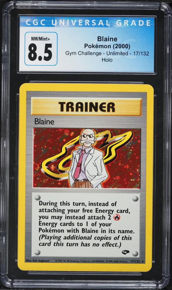 Blaine-Holo, Gym Challenge - Unlimited, CGC 8.5