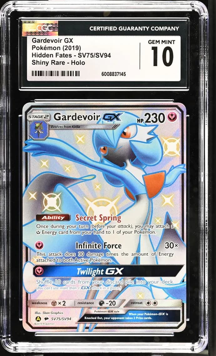 Gardevoir GX, Hidden Fates, CGC 10
