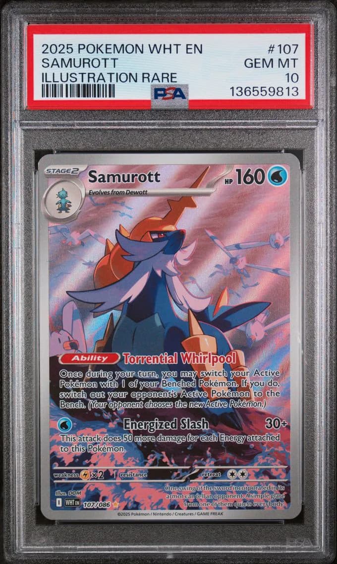 Samurott, White Flare, PSA 10