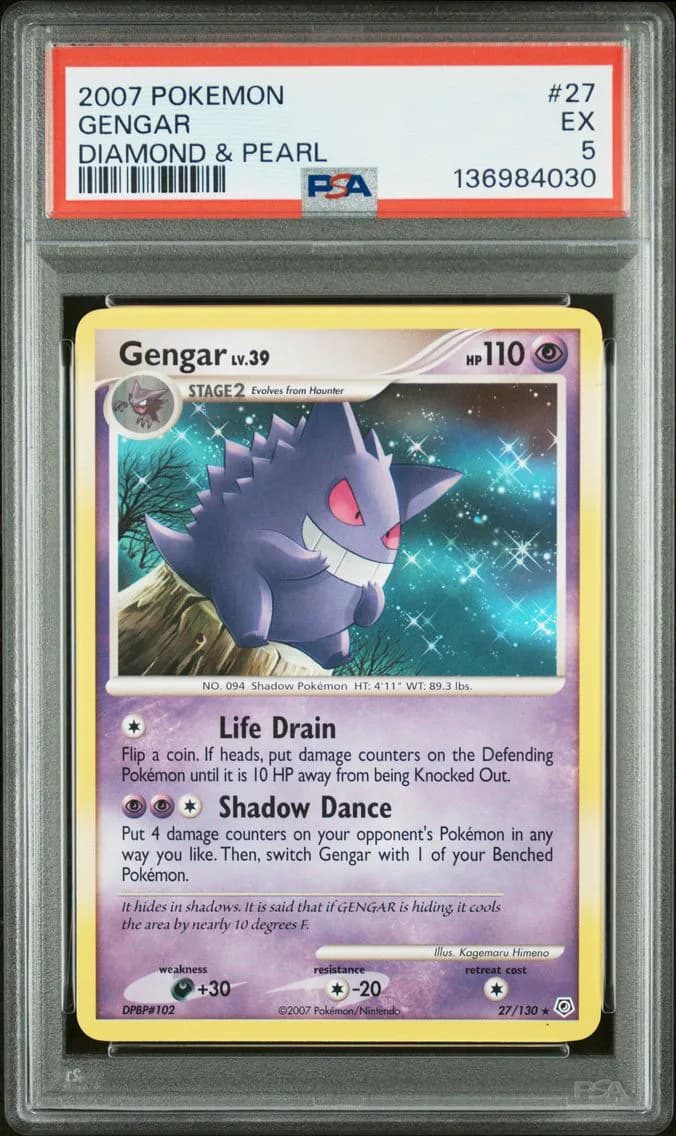 Gengar, Diamond & Pearl, PSA 5