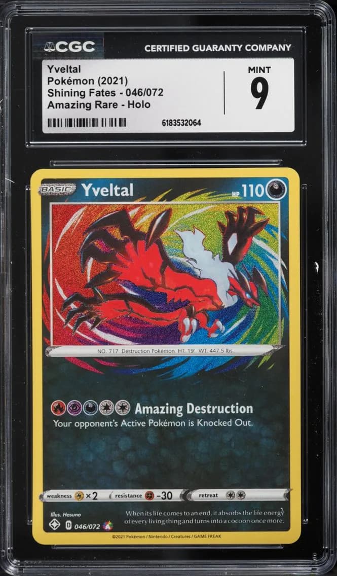 Yveltal, Shining Fates, CGC 9
