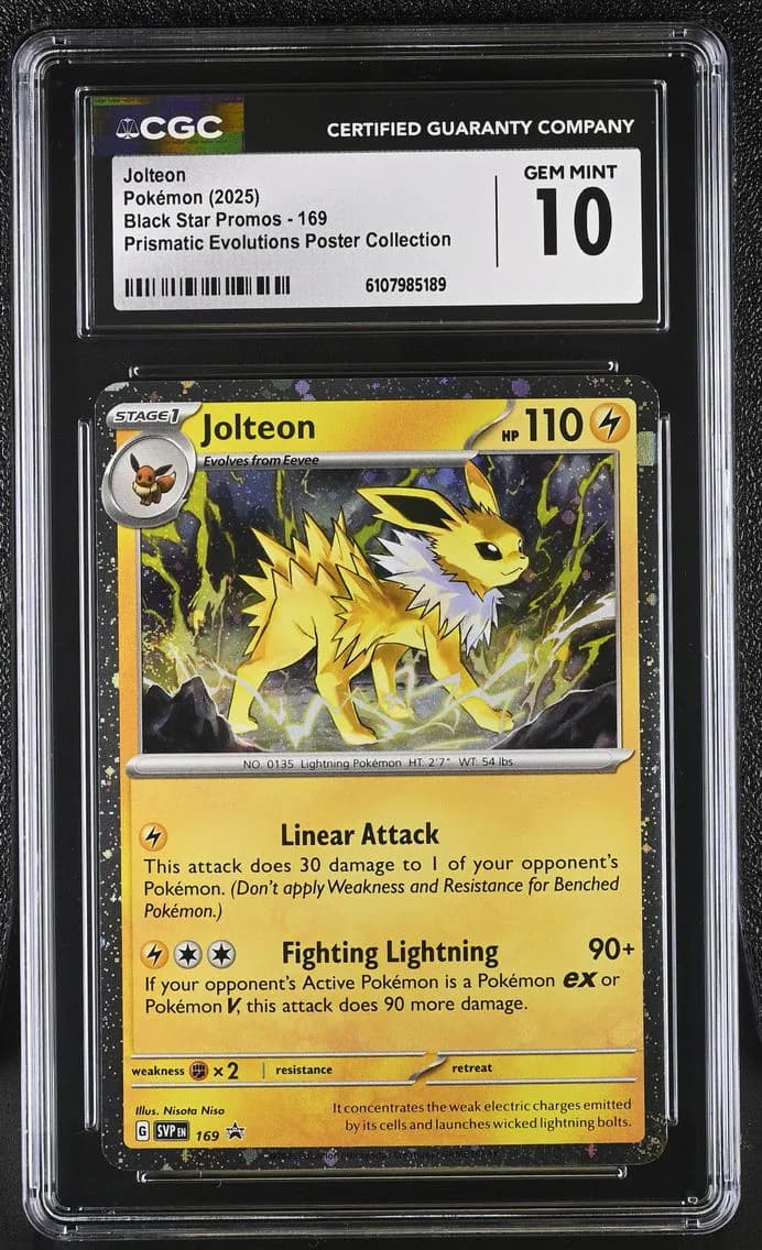Jolteon, Black Star Promos - Scarlet & Violet SVP EN, CGC 10
