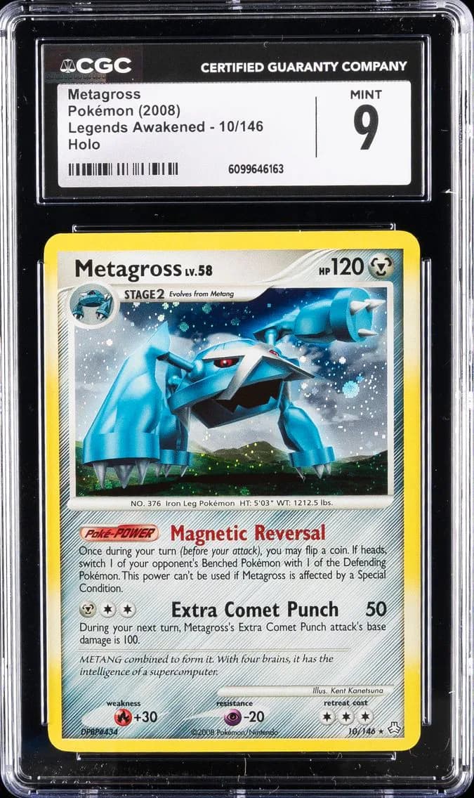 Metagross, Legends Awakened, CGC 9