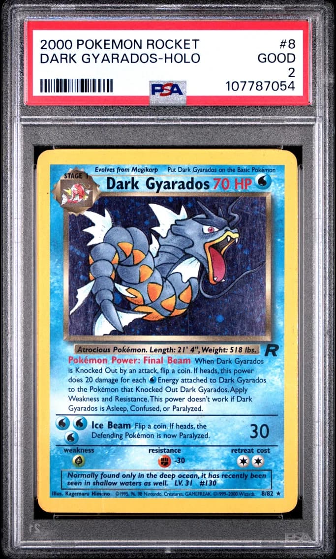 Dark Gyarados-Holo, Rocket, PSA 2