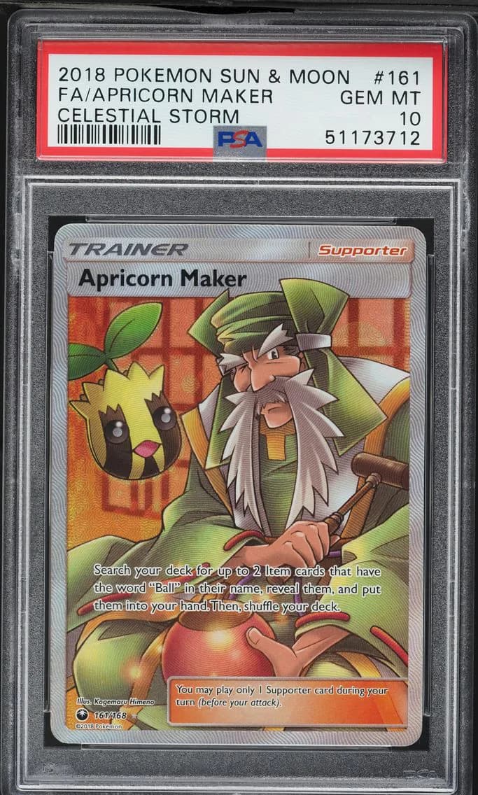 Apricorn Maker, Sun & Moon Celestial Storm, PSA 10