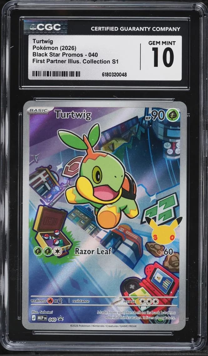 Turtwig, Black Star Promos - Mega Evolution MEP EN, CGC 10