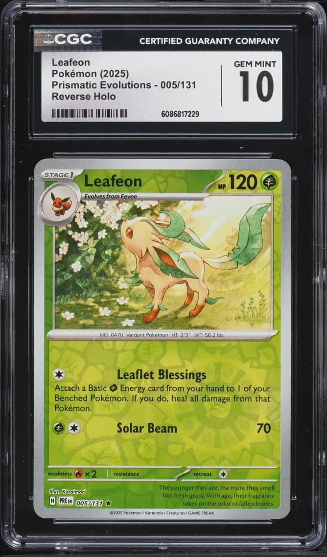 Leafeon, Prismatic Evolutions, CGC 10