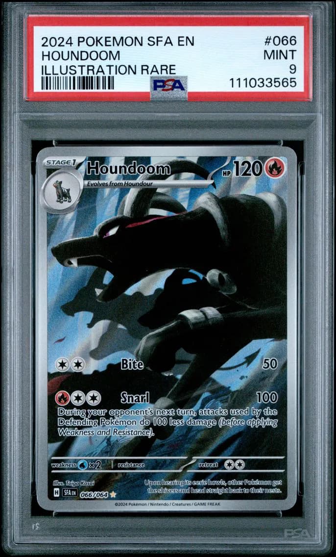 Houndoom, Shrouded Fable, PSA 9