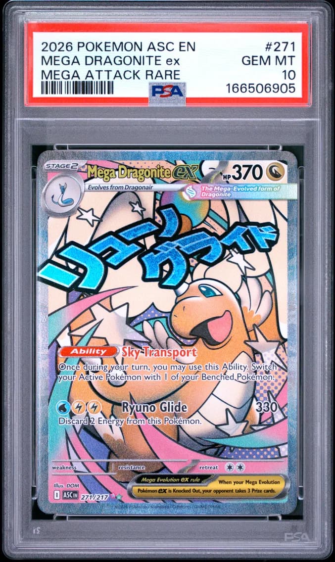 Mega Dragonite EX, Ascended Heroes, PSA 10