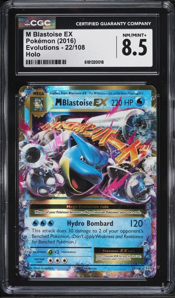 M Blastoise EX, Evolutions, CGC 8.5