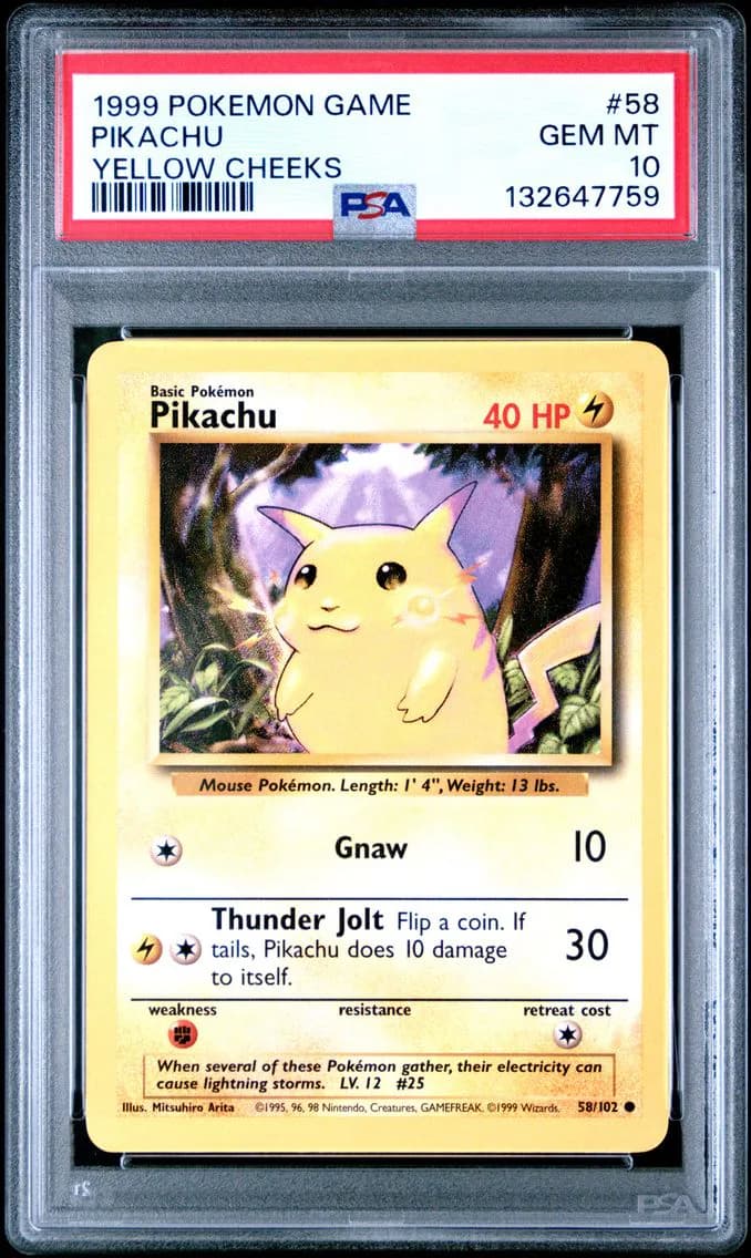Pikachu, Game, PSA 10