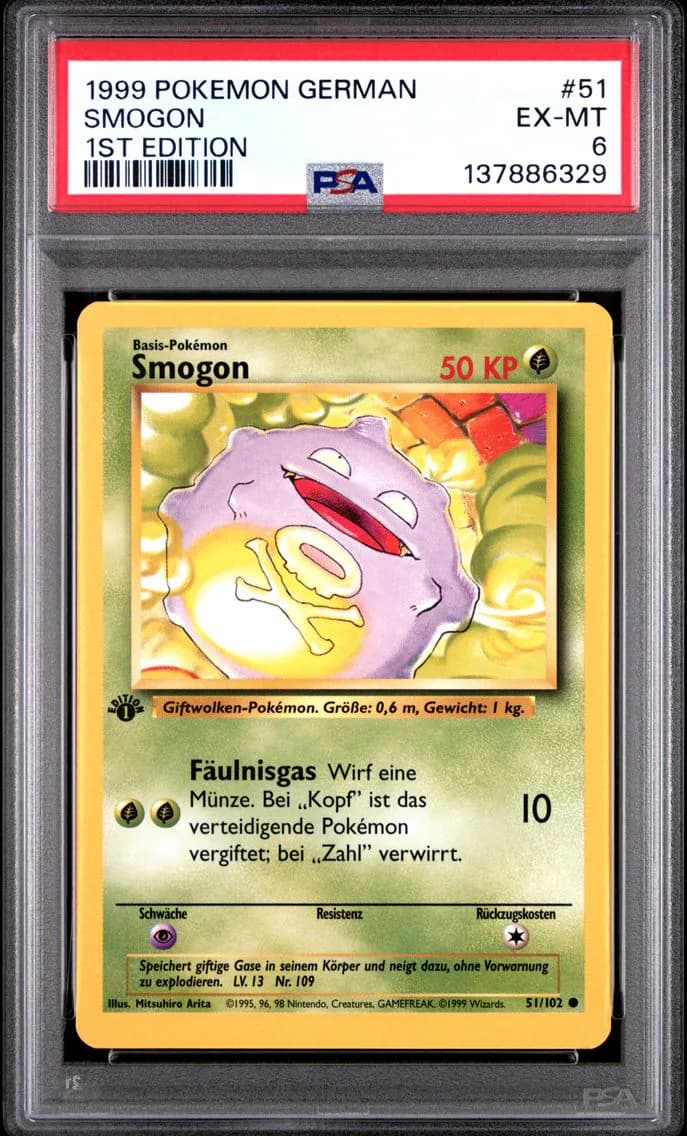 Smogon 1st Edition, German, PSA 6