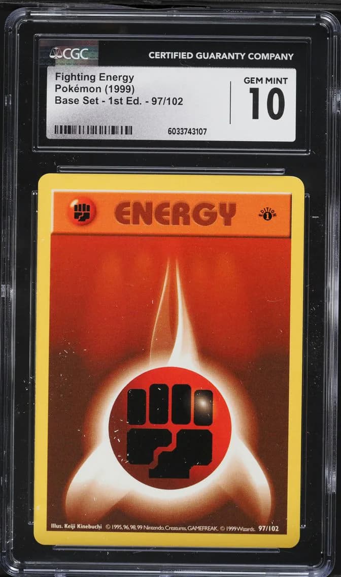 Fighting Energy 1st Edition, Base Set - 1st Edition, CGC 10