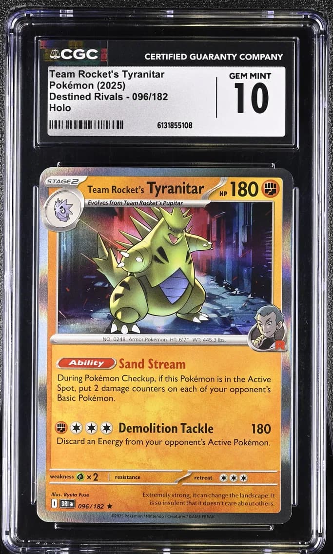 Team Rocket's Tyranitar, Destined Rivals, CGC 10