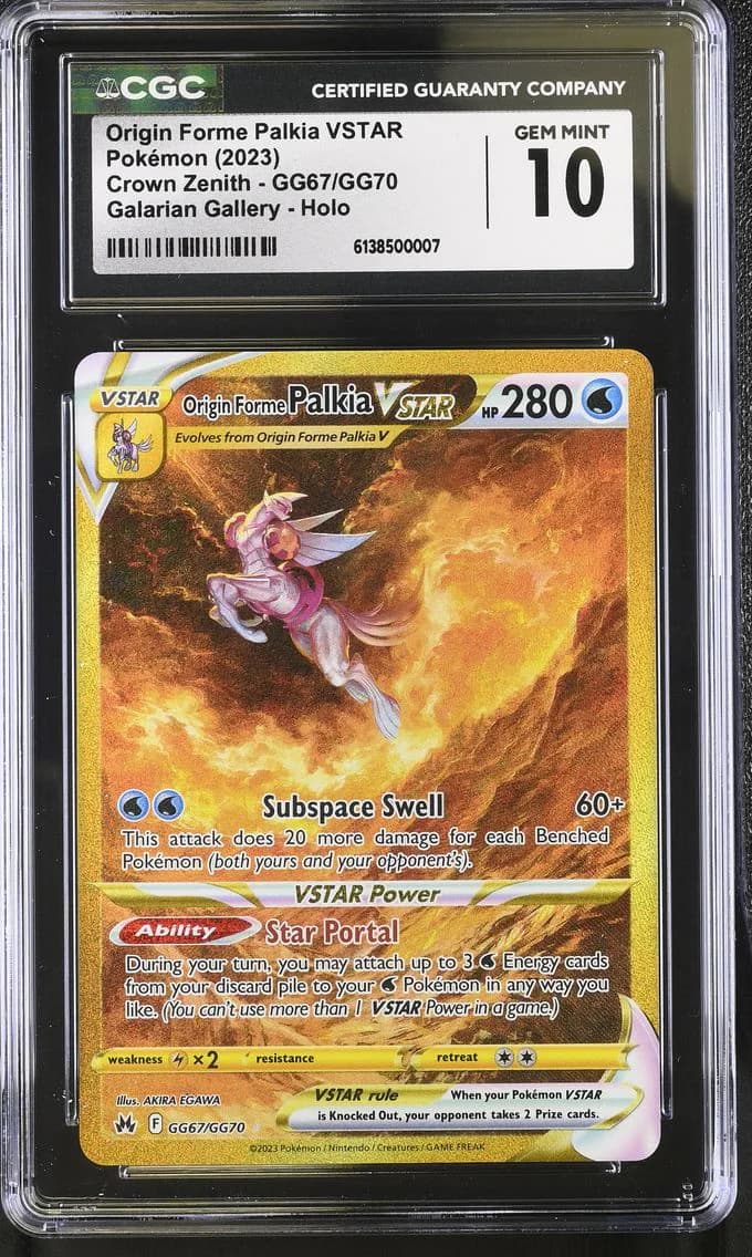 Origin Forme Palkia VSTAR, Crown Zenith, CGC 10