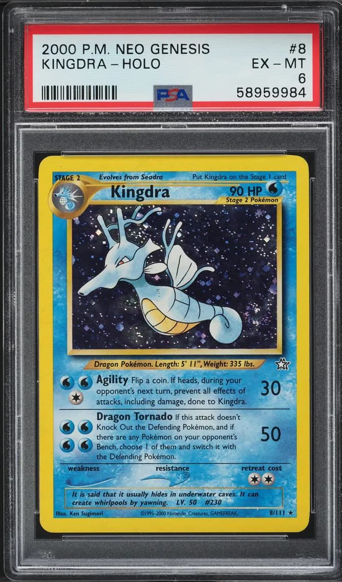 Neo Genesis Holo Kingdra, Neo Genesis, PSA 10