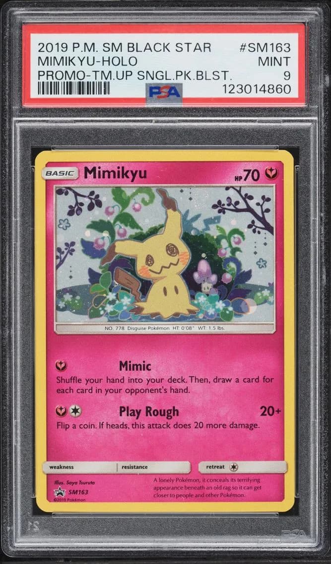 Mimikyu, SM Black Star Promo, PSA 9
