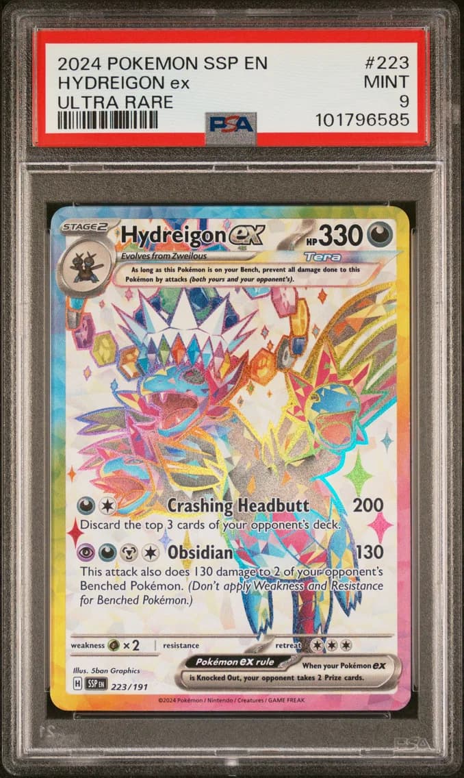 Hydreigon EX, Surging Sparks, PSA 9