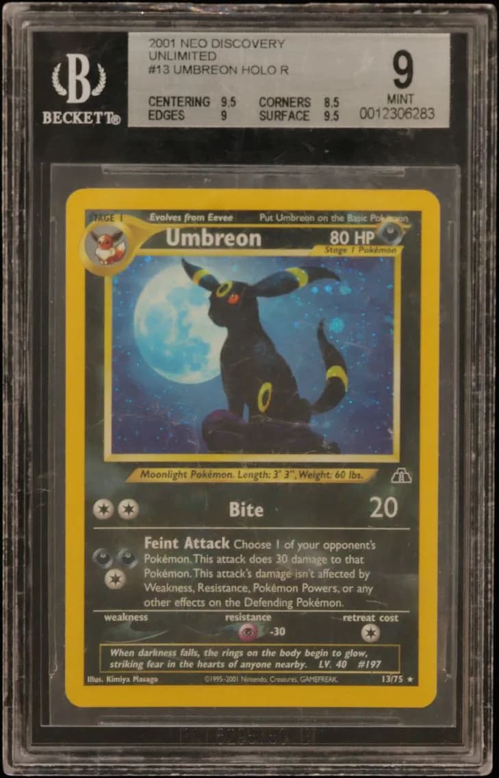 Umbreon HOLO R, Neo Discovery Unlimited, BGS 