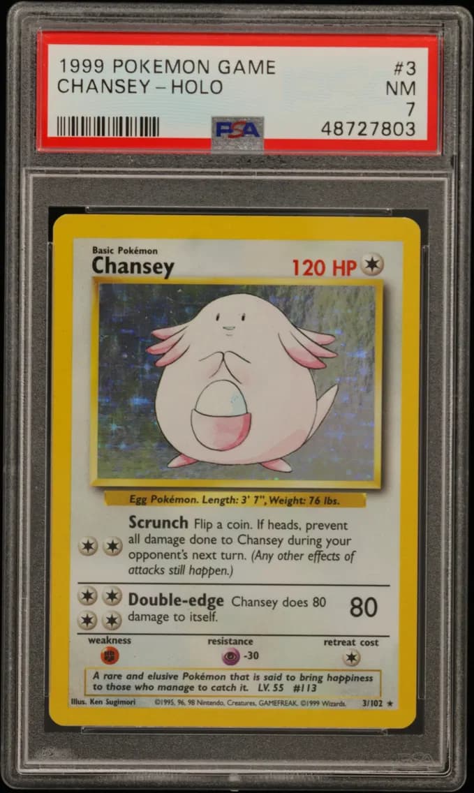 Chansey-Holo, Game, PSA 7