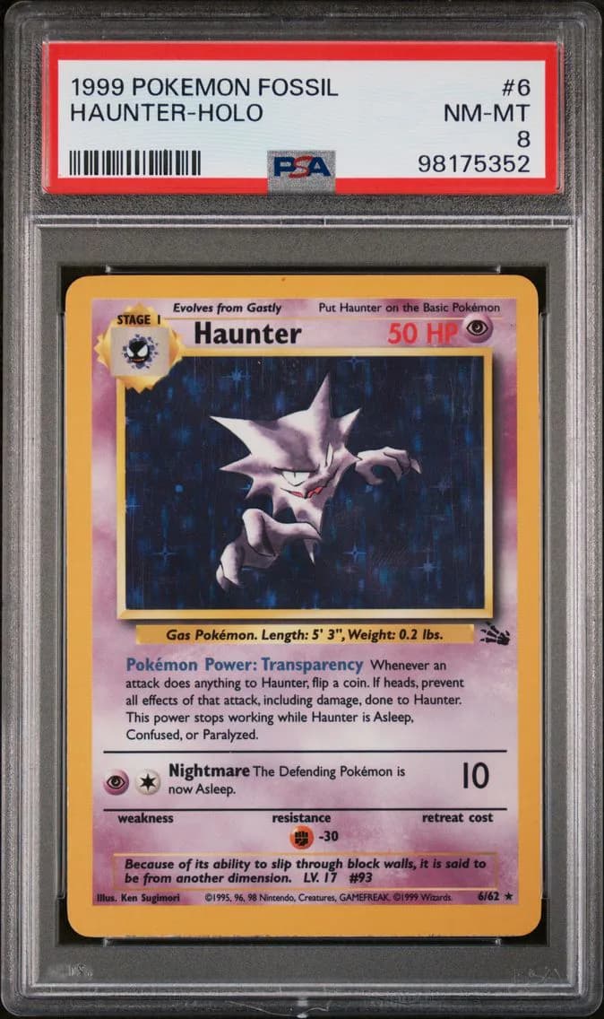 Haunter-Holo, Fossil, PSA 8