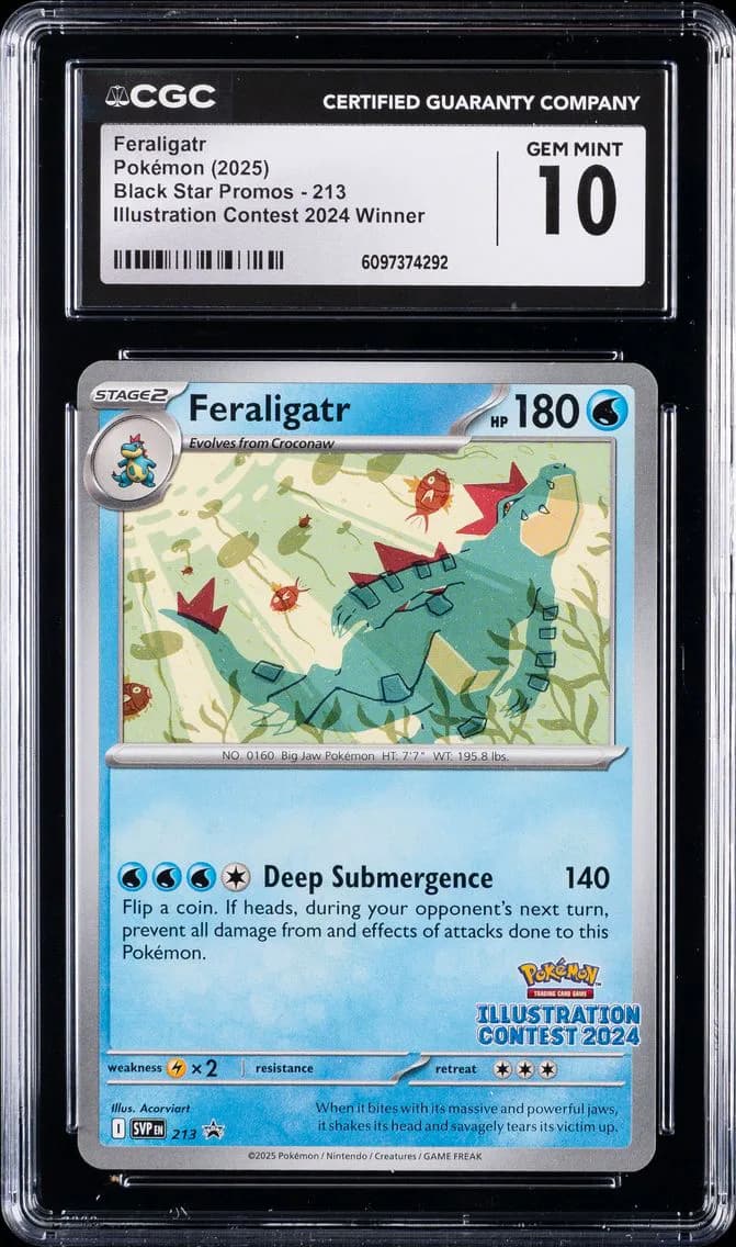 Feraligatr, Black Star Promos - Scarlet & Violet SVP EN, CGC 10