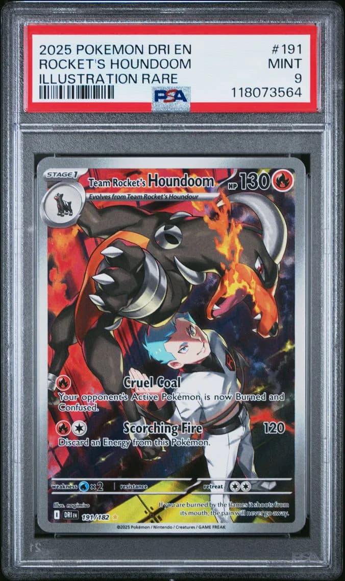 Team Rocket's Houndoom, Destined Rivals, PSA 9