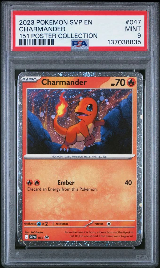 Charmander, SV Black Star Promo, PSA 9