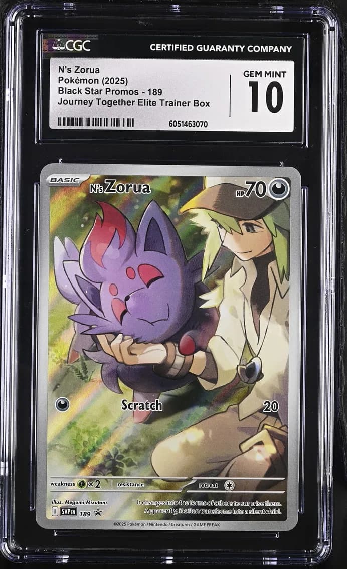 N's Zorua, Black Star Promos - Scarlet & Violet SVP EN, CGC 10