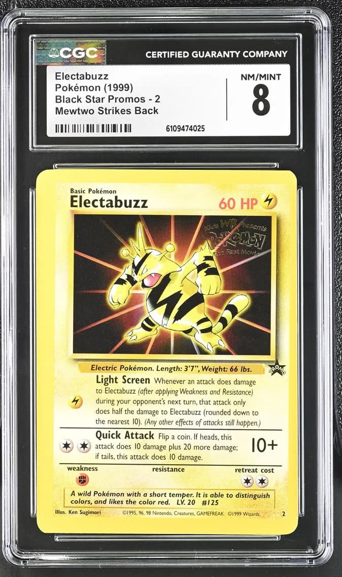 Electabuzz, Black Star Promos - WotC, CGC 8