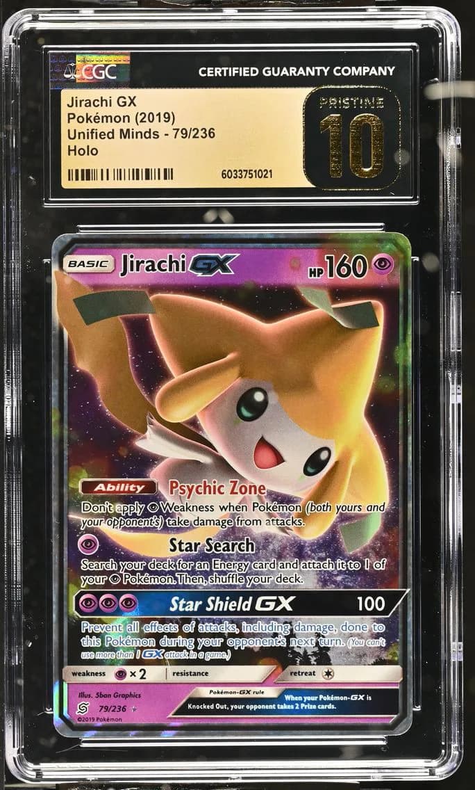 Jirachi GX, Unified Minds, CGC 10