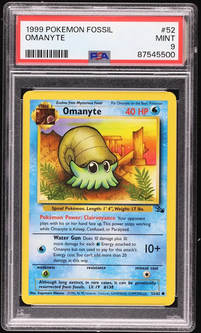 Omanyte, Fossil, PSA 9