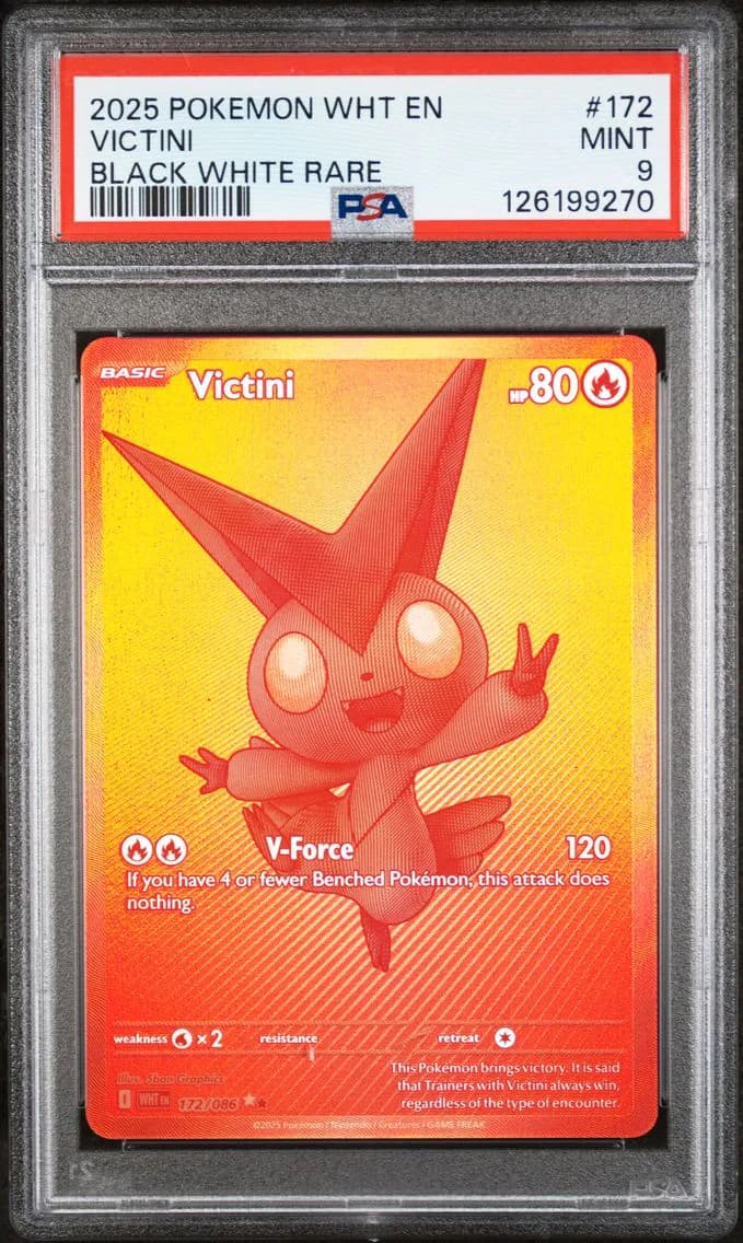Victini, White Flare, PSA 9