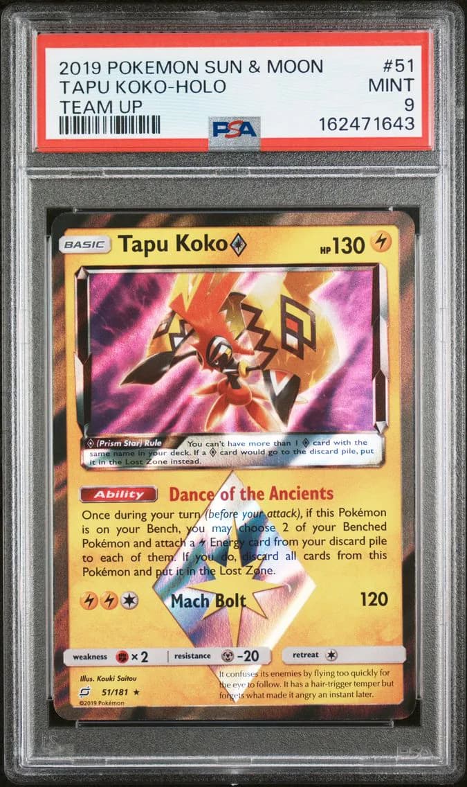 Tapu Koko-Holo, Sun & Moon Team Up, PSA 9