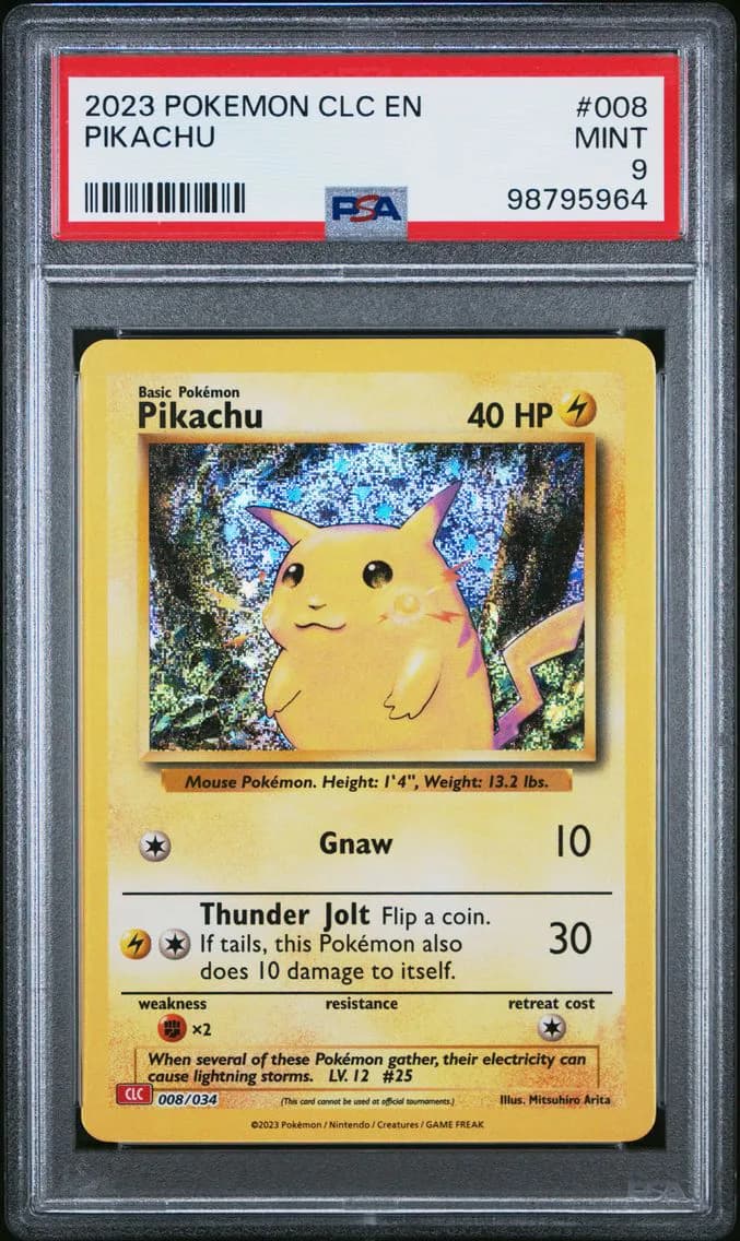 Pikachu, Clc-Trading Card Game Classic Charizard & HO-Oh EX Deck, PSA 9