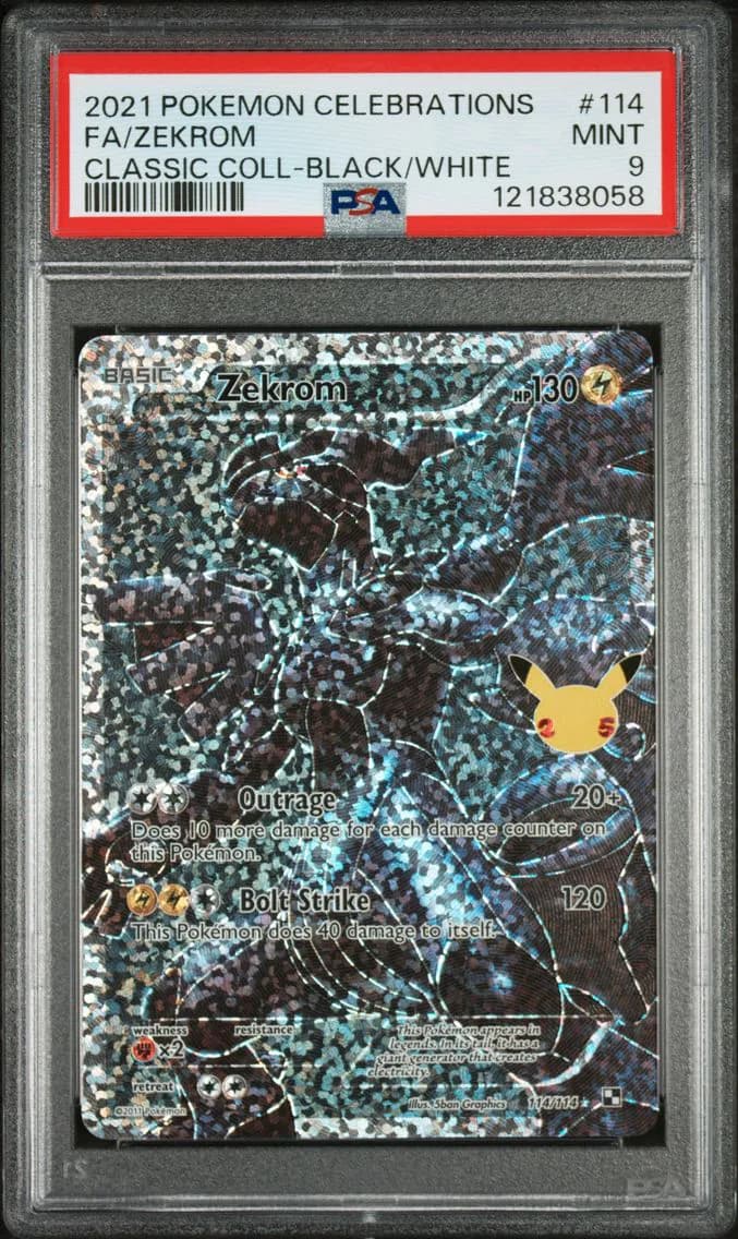 Zekrom, Celebrations Classic Collection, PSA 9