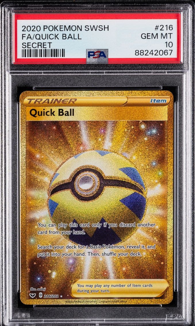 Quick Ball, Sword & Shield, PSA 10