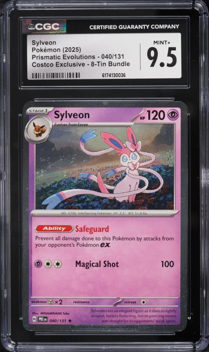 Exclusive Sylveon, Prismatic Evolutions, CGC 9.5