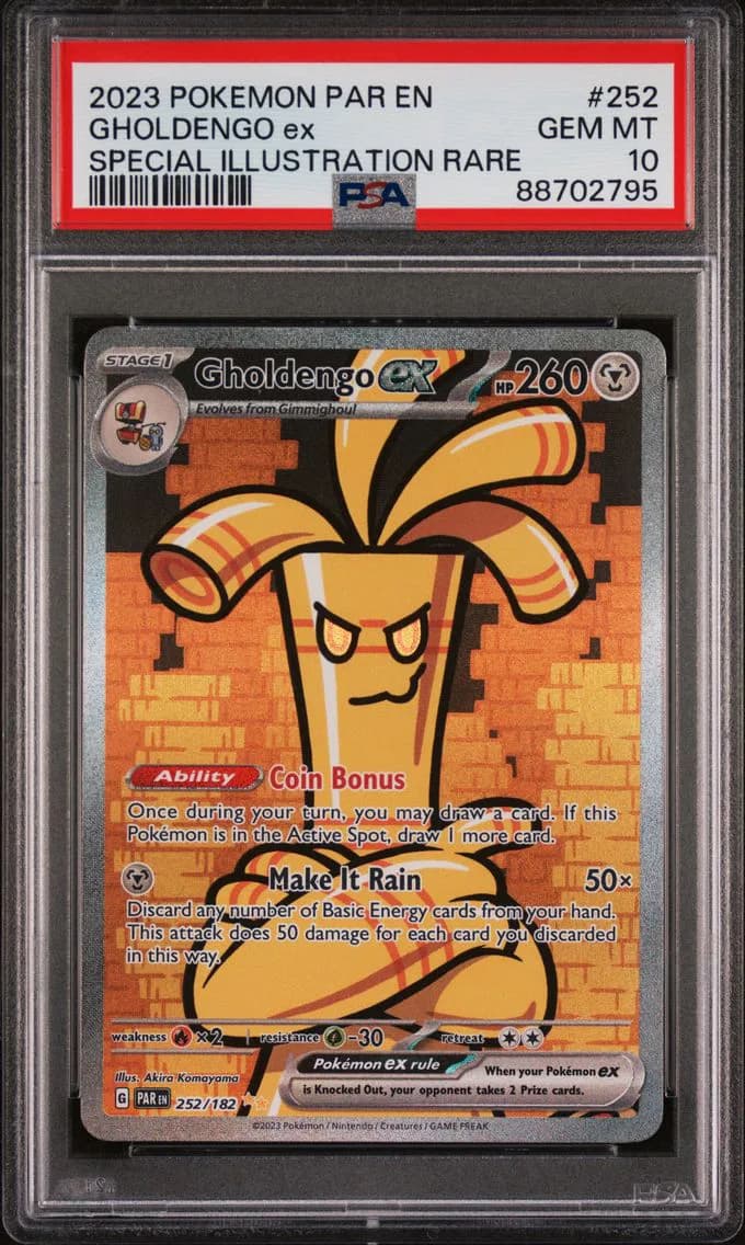 Gholdengo EX, Paradox Rift, PSA 10