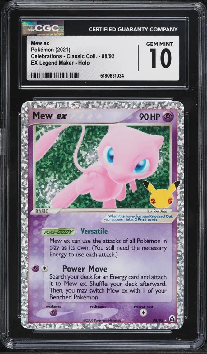 Mew Ex, Celebrations - Classic Collection, CGC 10