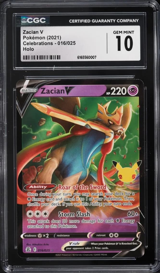 Zacian V, Celebrations, CGC 10