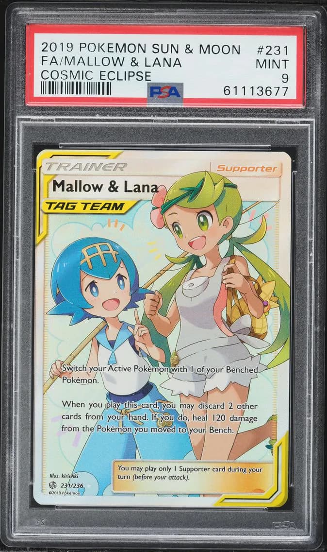 Mallow & Lana, Sun & Moon Cosmic Eclipse, PSA 9