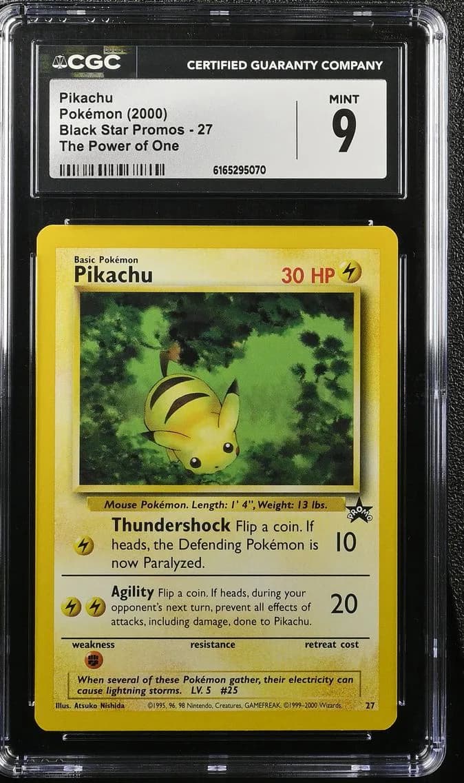 Pikachu, Black Star Promos - WotC, CGC 9