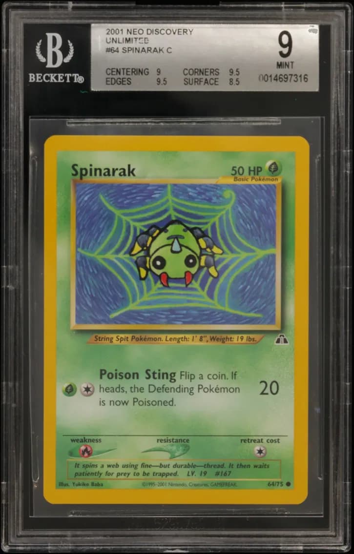 Spinarak C, Neo Discovery Unlimited, BGS 