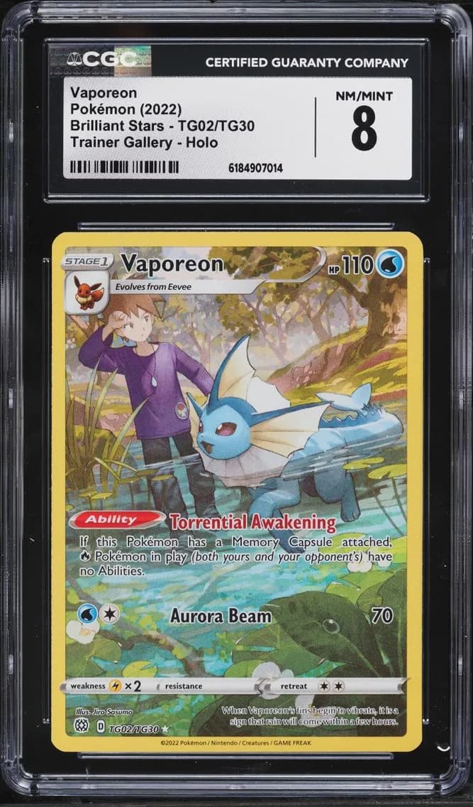 Vaporeon, Brilliant Stars, CGC 8