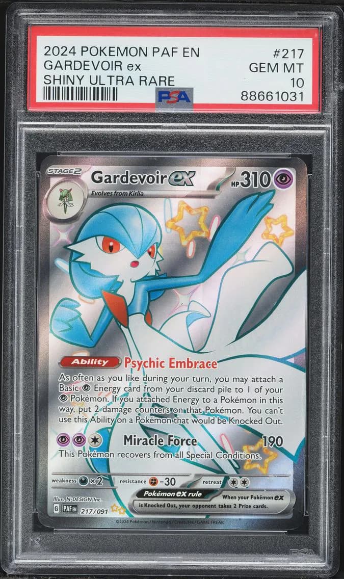 Gardevoir EX, Paldean Fates, PSA 10