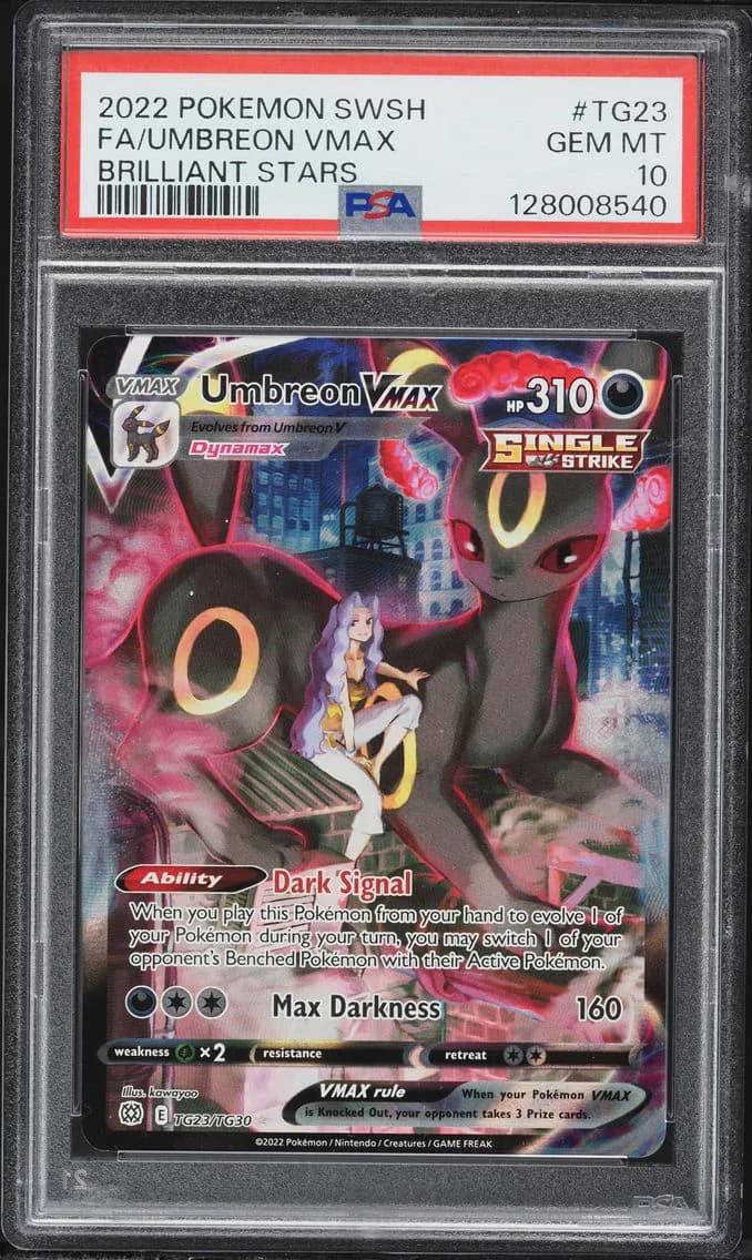 Umbreon VMAX, Sword & Shield Brilliant Stars, PSA 10