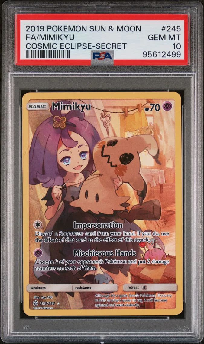 Mimikyu, Sun & Moon Cosmic Eclipse, PSA 10