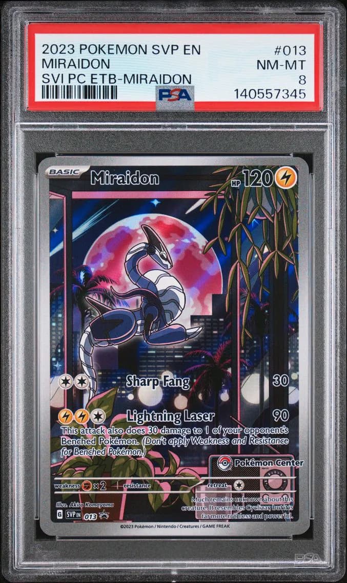 Miraidon, SV Black Star Promo, PSA 8